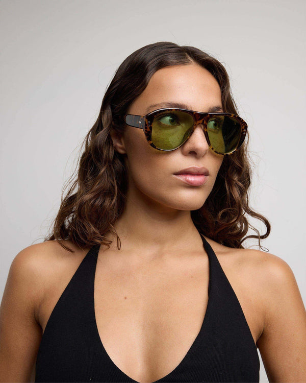 Austin / Havana Tortoise & Lawn Green Lens - Shade Files